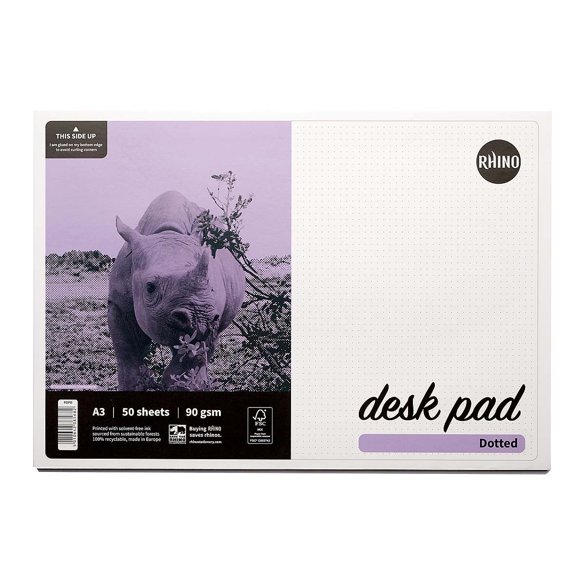 RHINO Desk Pad 50 Sheets Essential Stationery… Rhino Stationery