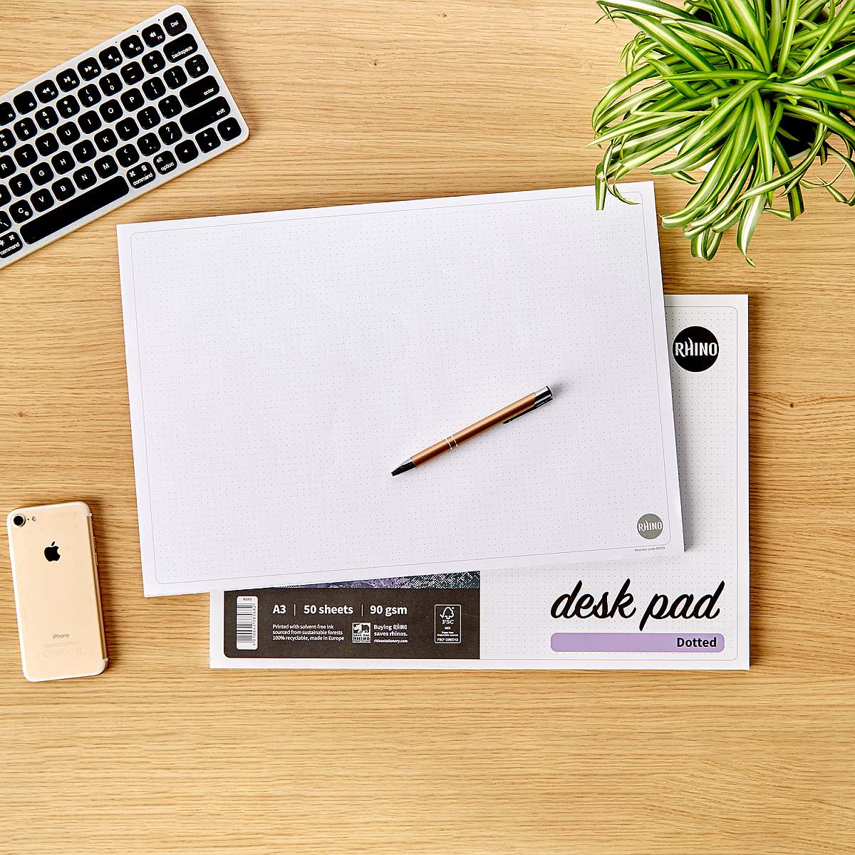 RHINO Desk Pad 50 Sheets Essential Stationery… Rhino Stationery