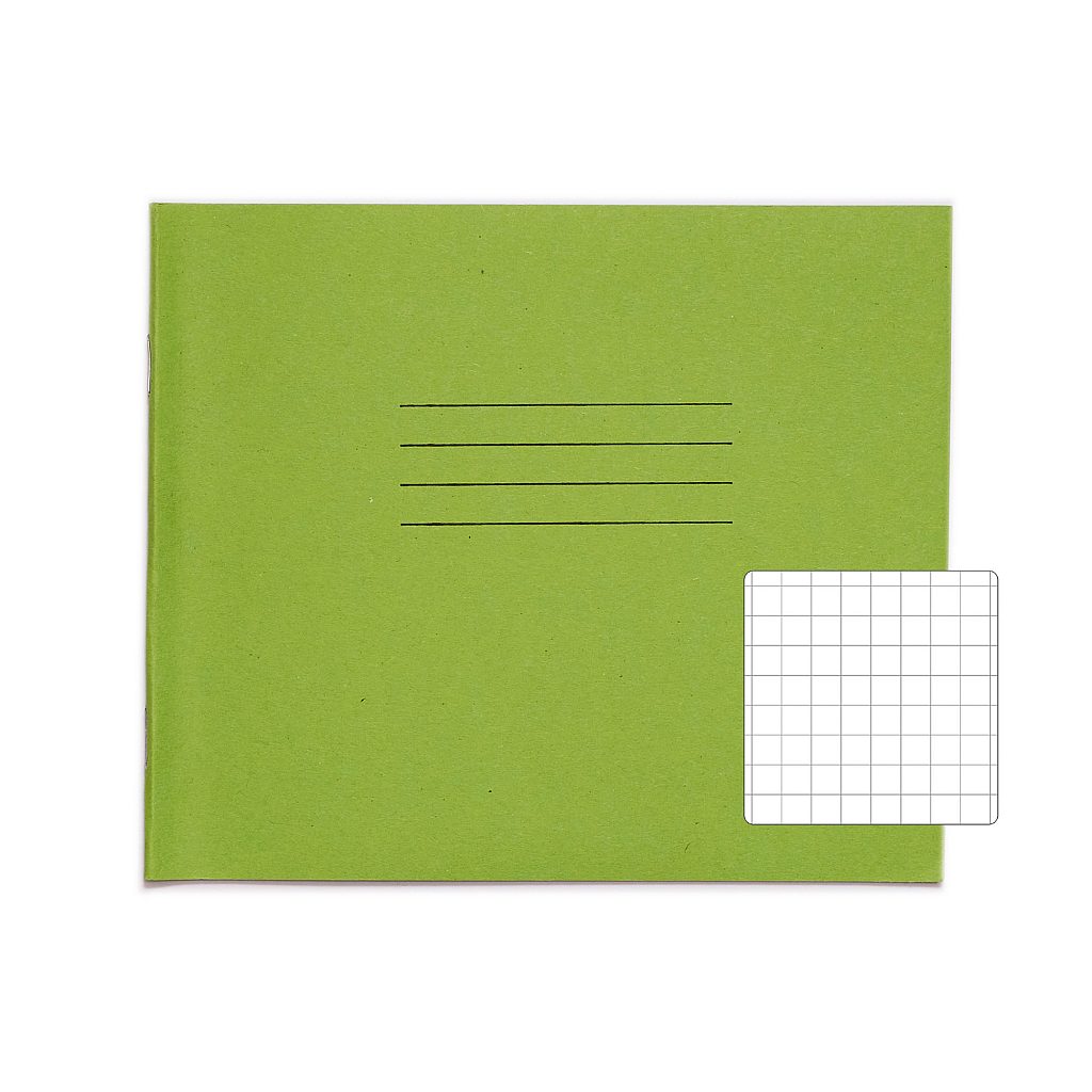 138x165 Exercise Book 24 Page Lt Green 10mm Squared Product 0 VEX032 172 2 LR