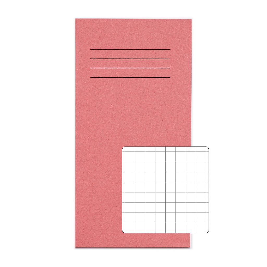 8x4 Exercise Book 32 Page Pink Squared Product 0 VNB005 119 LR