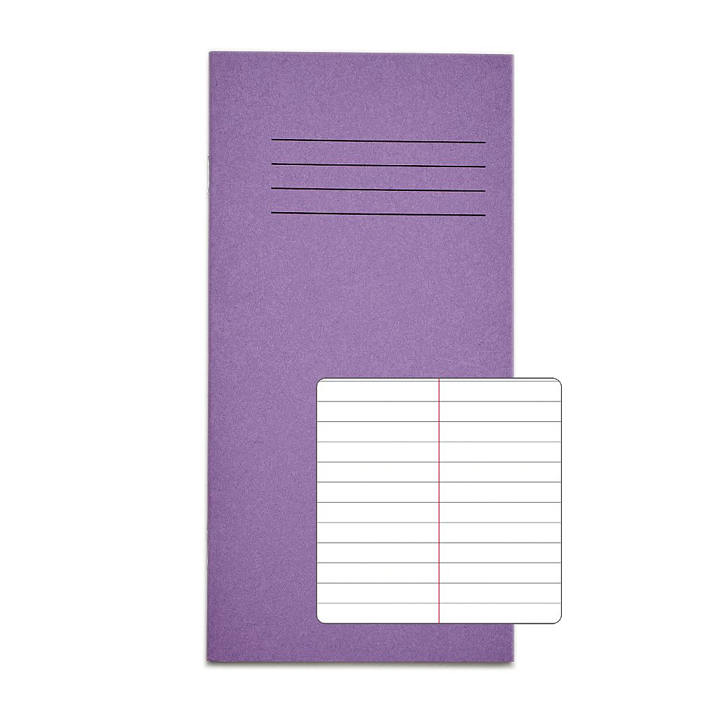 8x4 Exercise Book 32 Page Purple Lined Product 0 VNB005 122 LR