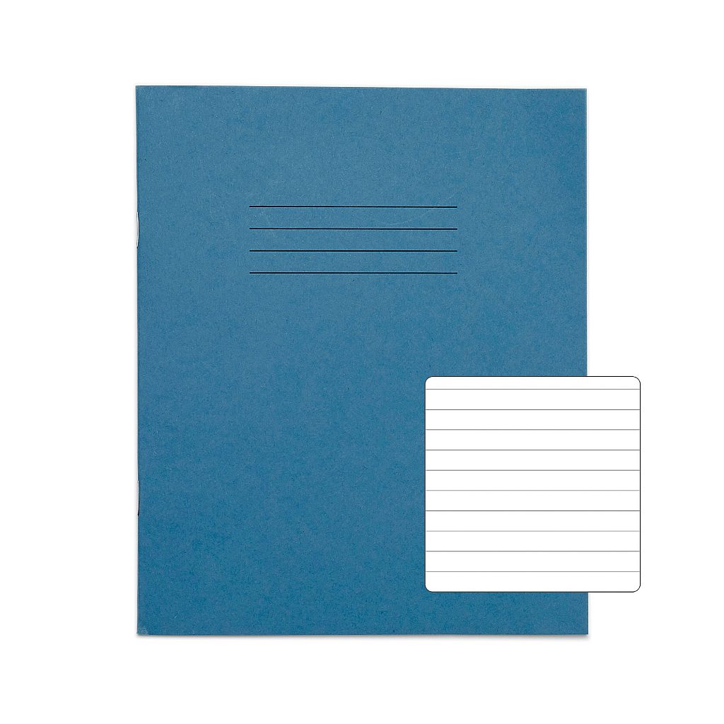 8x6 5 Exercise Book 32 Page Lt Blue 8mm Lined Product 0 VEX142 181 LR