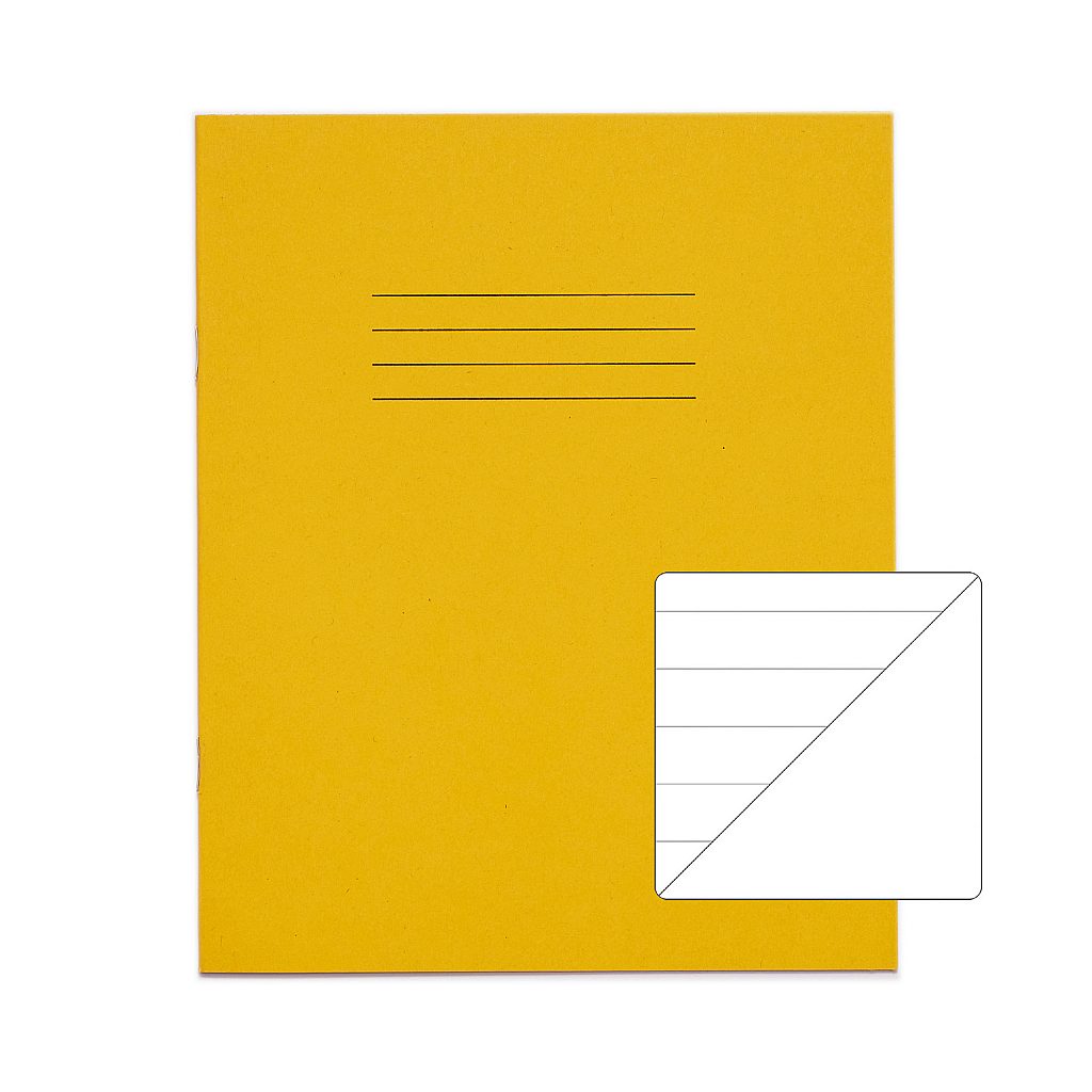 8x6 5 Exercise Book 32 Page Yellow 15mm Lined Plain Product 0 VPW025 55 LR