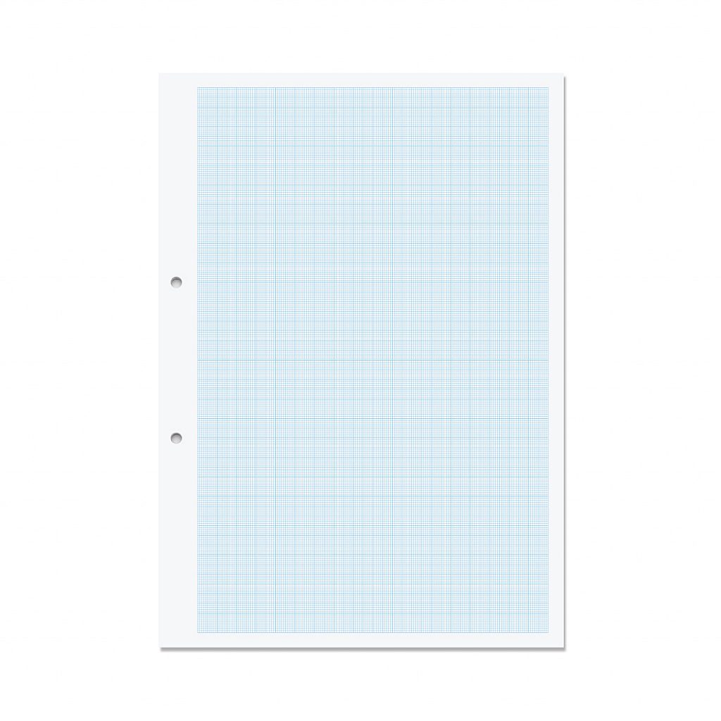 A4 Punched Graph Paper 500 Leaf 10mm Graph Ruling Product 1 VLL090 3 4 LR