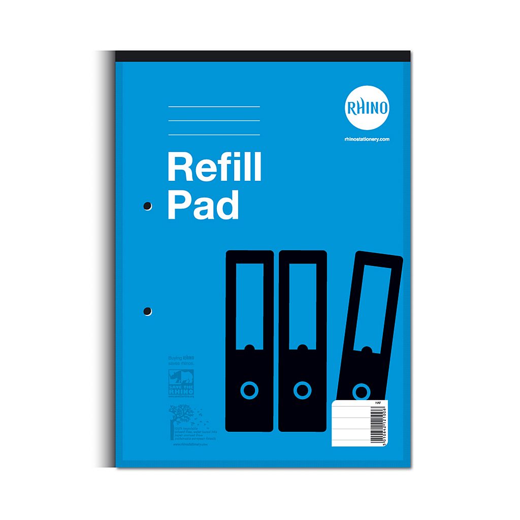 A4 Refill Pad 80 Leaf 8mm Lined Product 1 HAF 4 LR