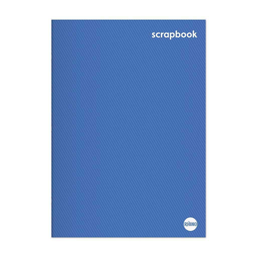 RHINO 13x9 A4 Scrapbook 36 Page Blue Sugar Paper Plain SB6 Product 1