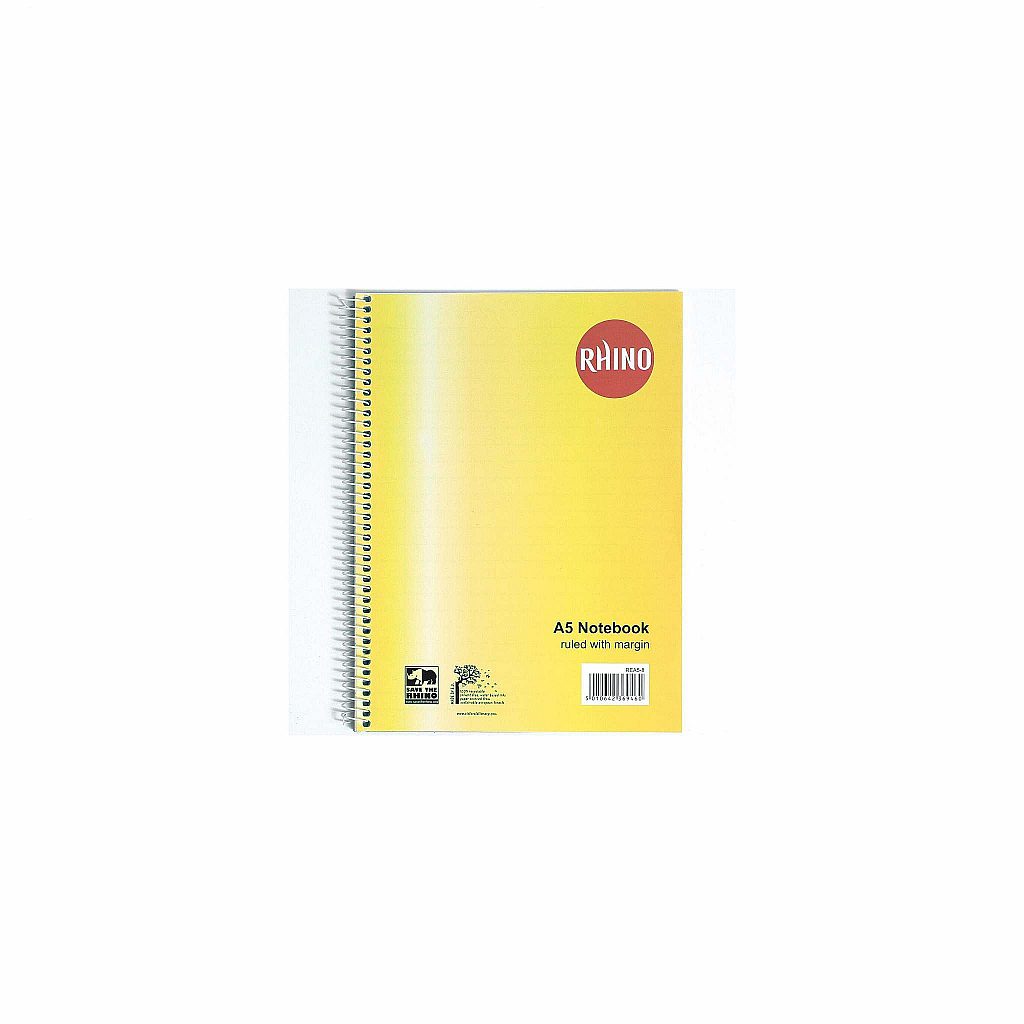 RHINO A5 College Pad 50 Leaf 8mm Lined with Margin Product 1 REA5 LR